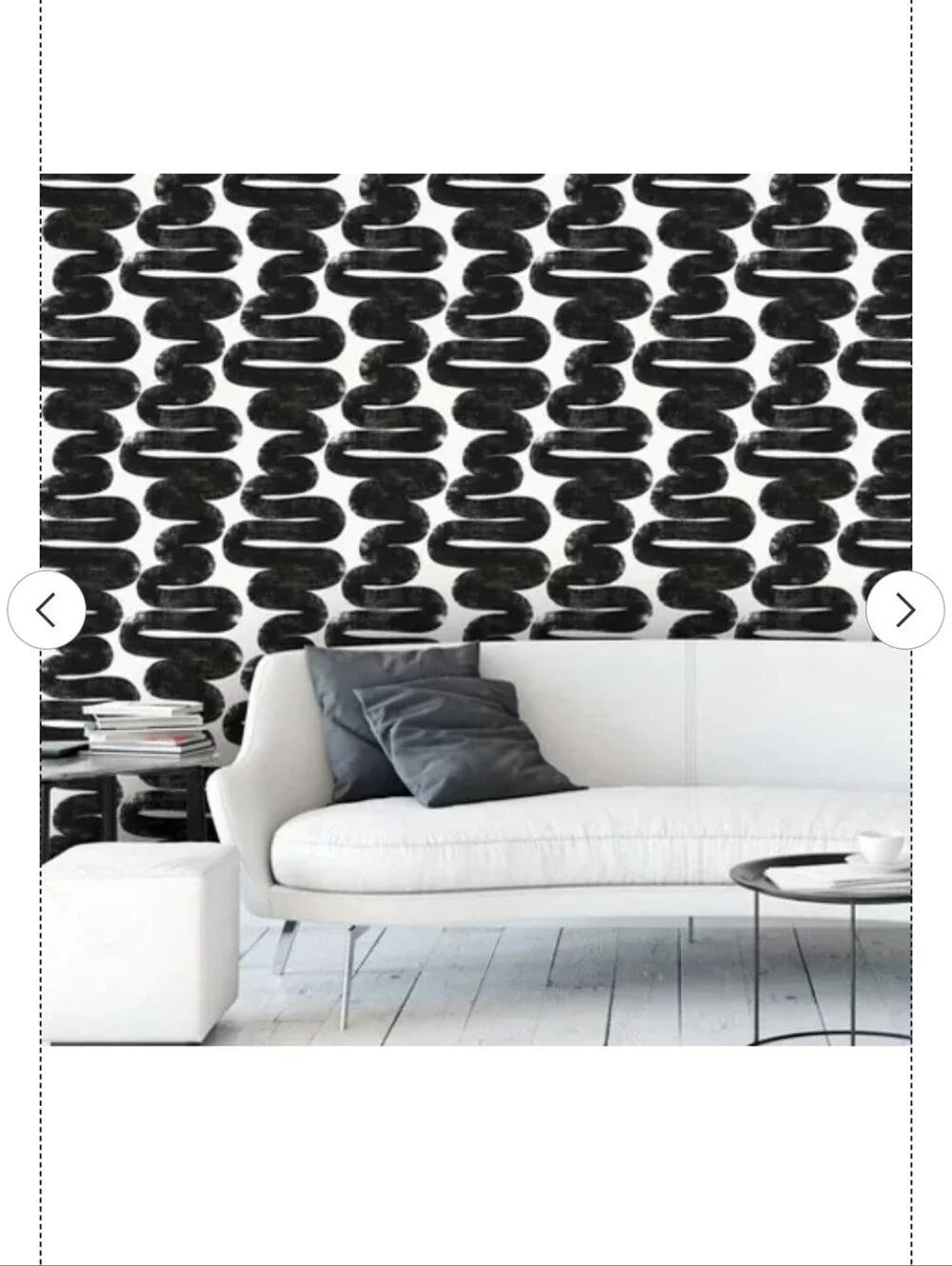 NWT Tempaper & Co. 56 sq ft Wiggle Room by Bobby Berk Peel and Stick Wallpaper